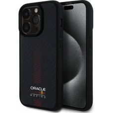 iPhone 14 Pro Case Hülle - Red Bull Racing Carbon Powerbar MagSafe - Schwarz