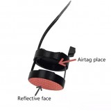 Réflecteur pour vélo lumineux 2 en 1 avec support AirTag intégré - Rouge