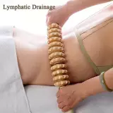 Naturholz Anti-Cellulite Massage-Roller für tiefe Muskeln und Gewebe, Lymphdrainage