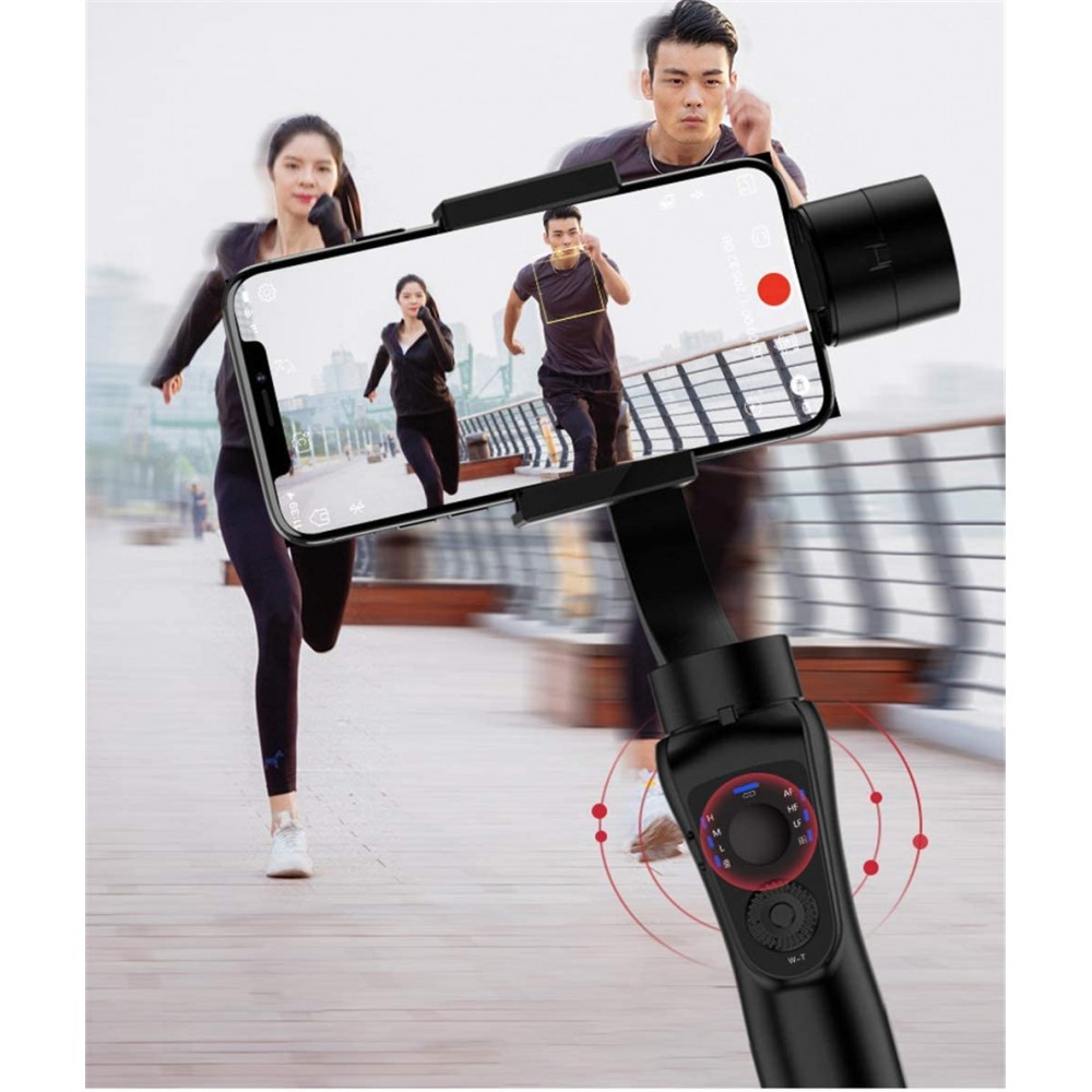 S5B 3-Achsen stabilisierendes universal Gimbal mit Bluetooth Stabilisator - Schwarz