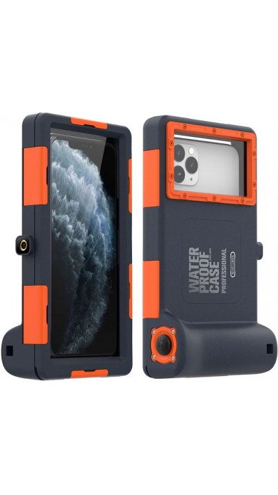 SHELLBOX Universelle Smartphone Hülle Professional Waterproof Case 2nd Generation (15 Meter) - Orange