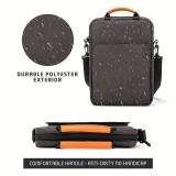 Wasserdichte Umhängetasche Laptoptasche für iPad + Laptop + MaxBook 13 Zoll - Grau