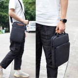 Wasserdichte Umhängetasche Laptoptasche für iPad + Laptop + MaxBook 13 Zoll - Grau