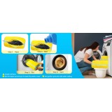 Hochwertiger Schuhwaschsack aus strapazierfähigem Polyester mit Polsterung für Sneakers und Kleidung - Gelb