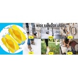 Hochwertiger Schuhwaschsack aus strapazierfähigem Polyester mit Polsterung für Sneakers und Kleidung - Gelb