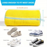 Hochwertiger Schuhwaschsack aus strapazierfähigem Polyester mit Polsterung für Sneakers und Kleidung - Gelb