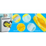 Hochwertiger Schuhwaschsack aus strapazierfähigem Polyester mit Polsterung für Sneakers und Kleidung - Gelb