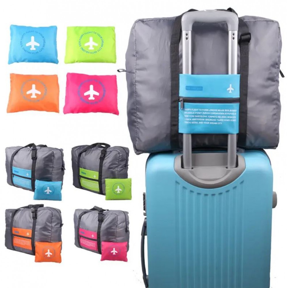 Faltbare und wasserfeste Reisebegleiter-Tasche mit 32L Füllvolumen - Blau