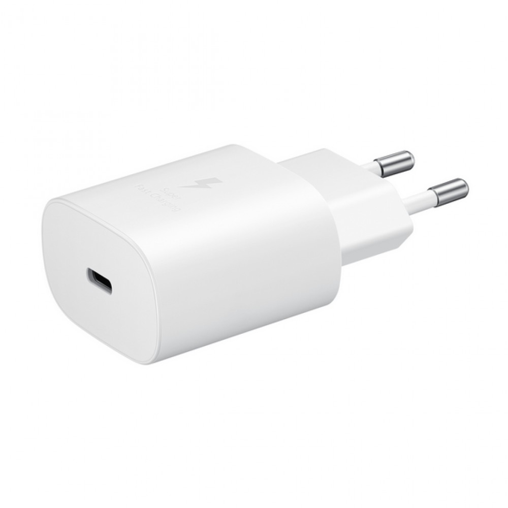 Samsung Reise & Wandladestecker 25W Charger USB-C + Ladekabel 1 Meter USB-C auf USB-C - Weiss