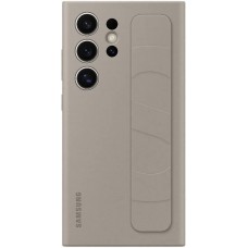 Coque Samsung Galaxy S24 Ultra - Samsung Standing Grip Cover avec support intégré et design ergonomique - Gris