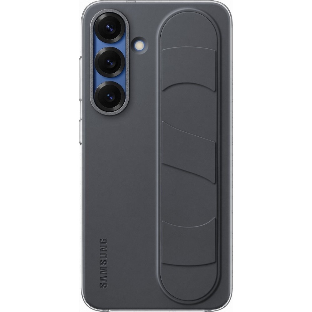 Coque Samsung Galaxy S25 - Samsung original Standing Grip Cover avec support - Noir