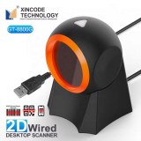 Plug & Play EAN + QR-Codes & Datamatrix Barcode-Scanner (1D/2D) mit USB-A-Kabel - Schwarz