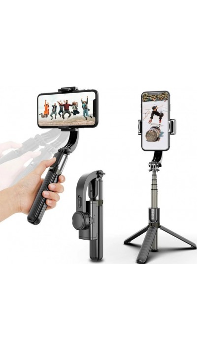 3 in 1 Selfie Stick L08 - Stablisierte Videos mit Gimbal, Standfuss Tripod Bluetooth Fernauslöser