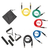 Elastische Gewichtseile Bodybuilding-Set Sport/Fitness Bänder (5Kg-45Kg)