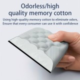Set Handgelenkauflagen aus ergonomischem, weichem Memory Foam für Tastatur und Maus - Schwarz