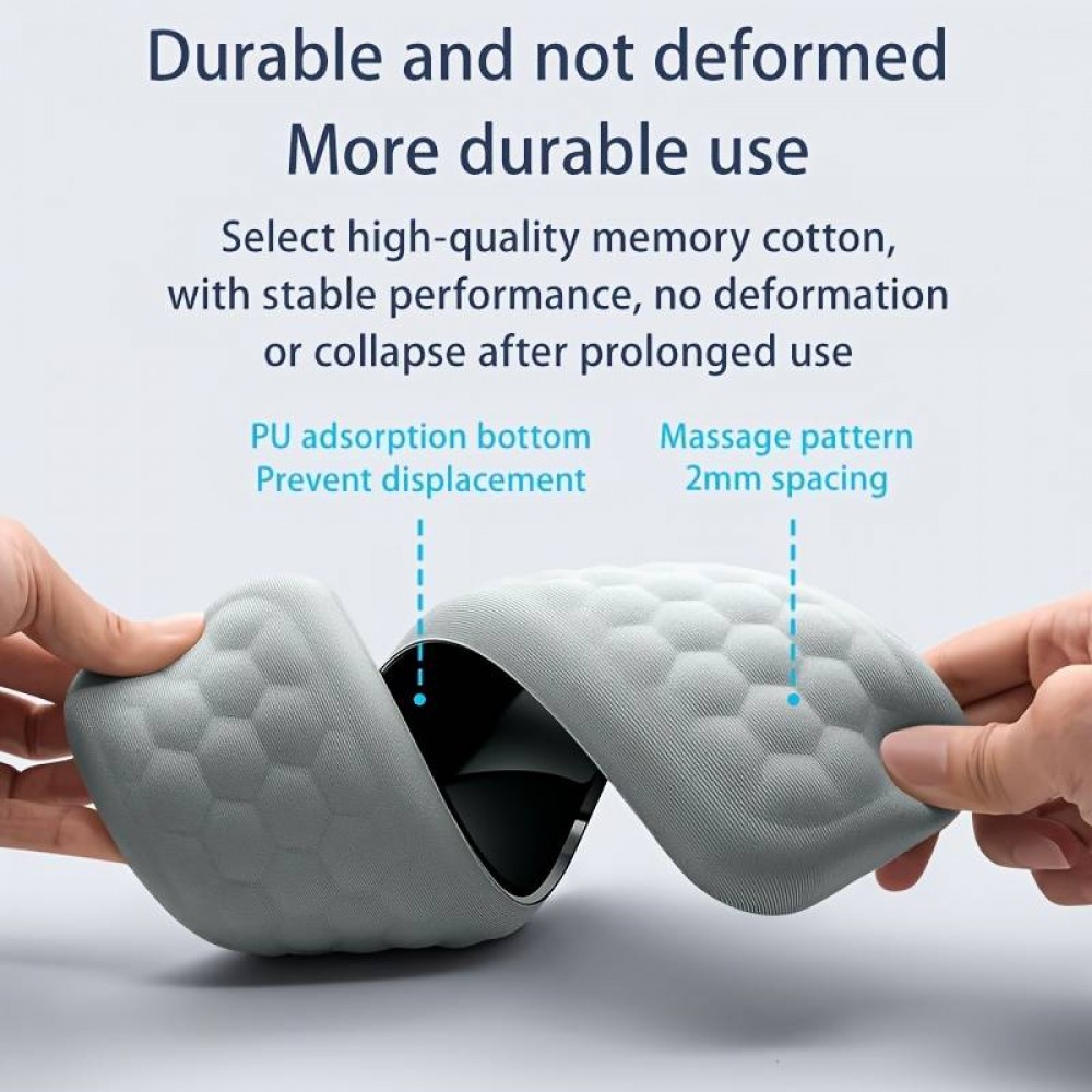 Set Handgelenkauflagen aus ergonomischem, weichem Memory Foam für Tastatur und Maus - Schwarz