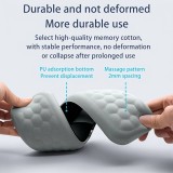 Set Handgelenkauflagen aus ergonomischem, weichem Memory Foam für Tastatur und Maus - Schwarz