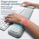 Set Handgelenkauflagen aus ergonomischem, weichem Memory Foam für Tastatur und Maus - Schwarz