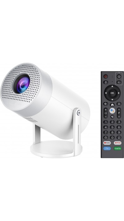 Projektor Multimedia MG50 LED HD Beamer Heimkino mit Screen Mirroring (Android 12, WiFi 6)