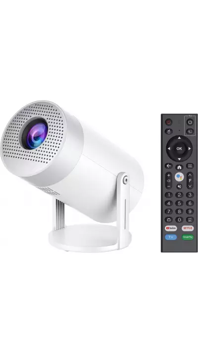 Projektor Multimedia MG50 LED HD Beamer Heimkino mit Screen Mirroring (Android 12, WiFi 6)