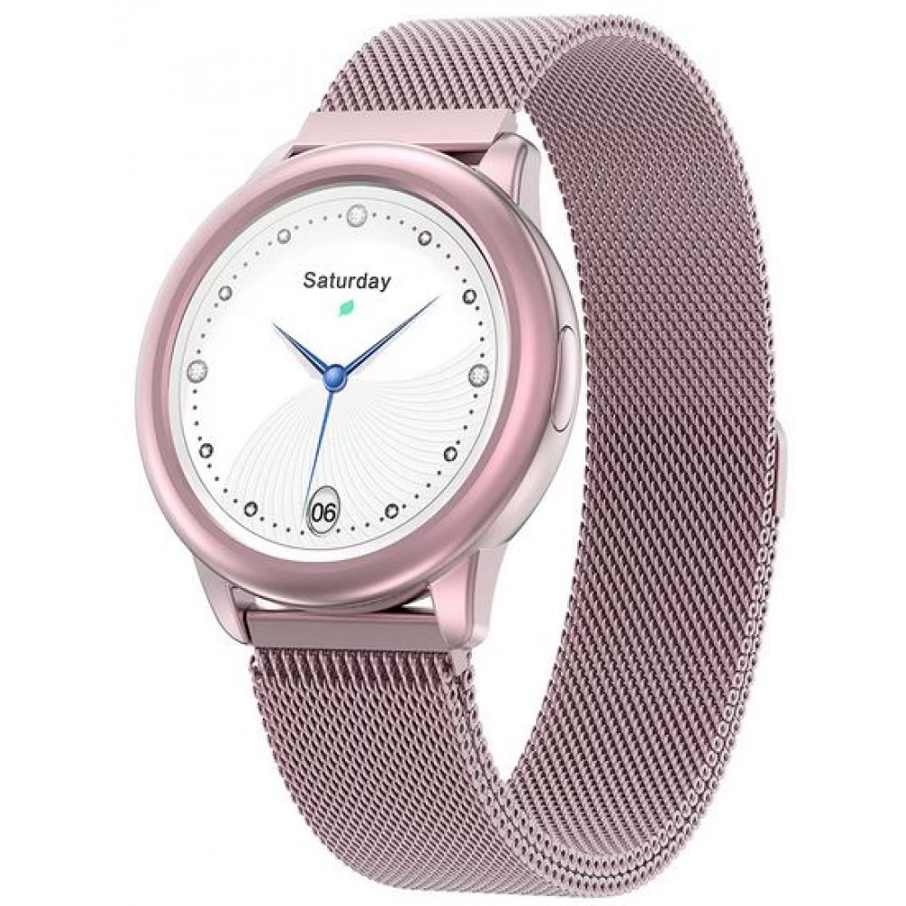 Smart Watch HDT8 intelligente Uhr mit magnetischem Armband universal Grösse - Rosa