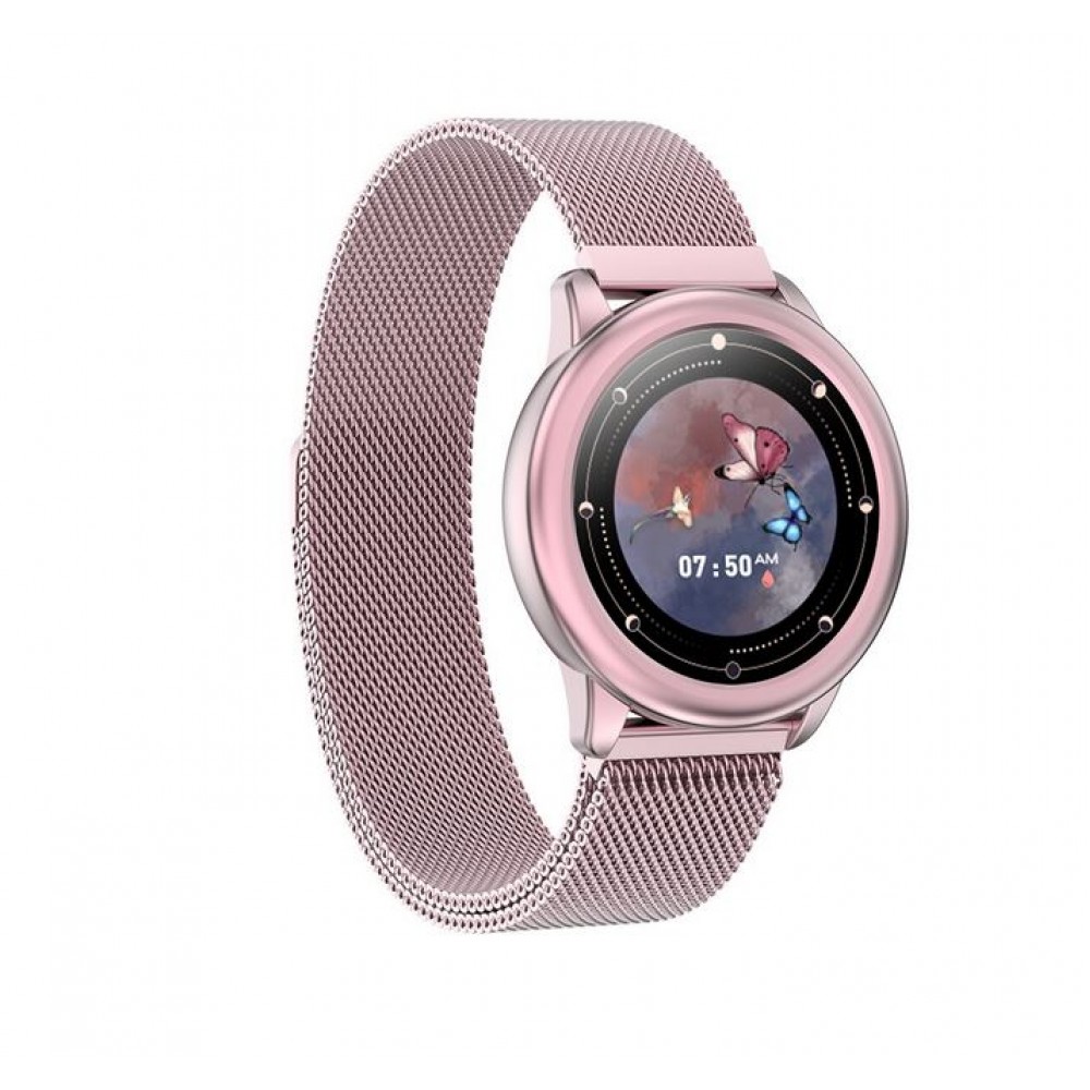 Smart Watch HDT8 intelligente Uhr mit magnetischem Armband universal Grösse - Rosa