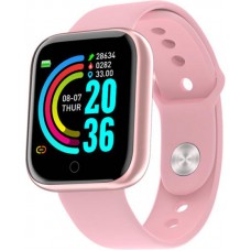 Smart Watch FitPro Y68 - Fitness Tracker Smart Watch Sport inkl. Touchscreen + Sportprogramme - Rosa