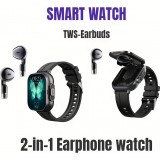GeiLiVity TWS Ohrhörer Smartwatch Sport Tracker Musikspiel Nachrichtenanzeige USB Aufladung