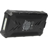 Solar Power Bank Outdoor 36000mAh externe Batterie mit Qi Wireless Charging - Schwarz