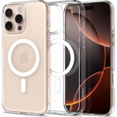 iPhone 16 Pro Case Hülle - Spigen Ultra Hybrid Mag Case mit MagSafe - Weiss