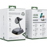 3 in 1 Acefast E16 15W induktive Ladestation Schnellladung für iPhone / AirPods / Apple Watch - Schwarz