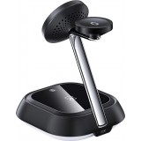 3 in 1 Acefast E16 15W induktive Ladestation Schnellladung für iPhone / AirPods / Apple Watch - Schwarz