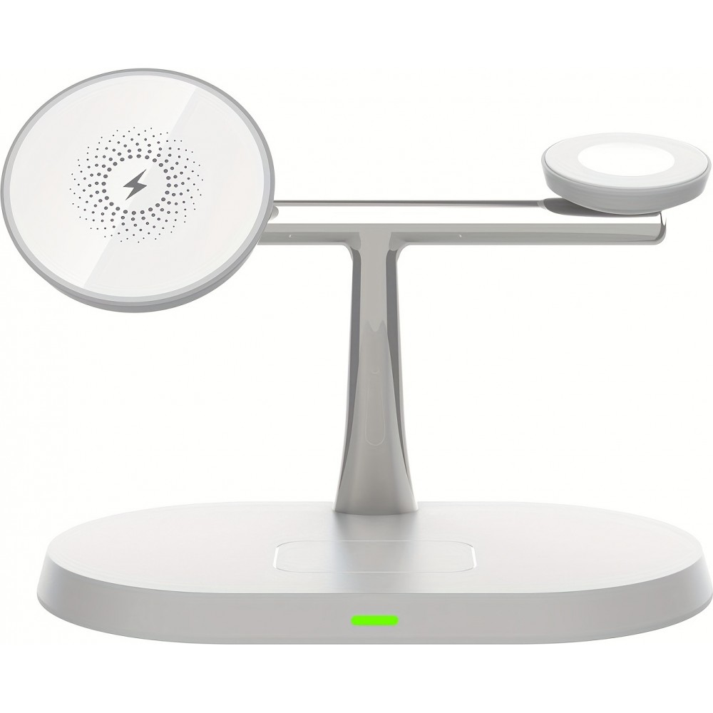 MagSafe 3-in-1 Ovaler Ladeadapter für iPhone und Apple Watch - Weiss