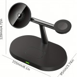 MagSafe 3-in-1 Ovaler Ladeadapter für iPhone und Apple Watch - Weiss