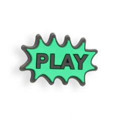 3D-Schmuck Charm für Silikonhülle mit Löcher im Crocs-Stil - PLAY Comic Sign