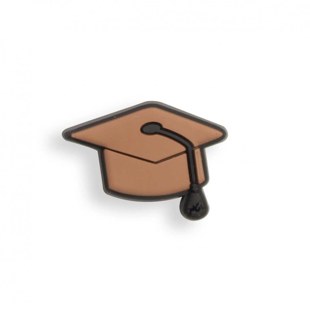 3D-Schmuck Charm für Silikonhülle mit Löcher im Crocs-Stil - Student College Hat
