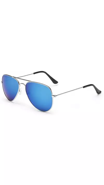 Sunglasses "For The Look" - Lunettes de soleil style Aviator avec protection UV - Bleu