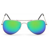Sunglasses "For The Look" - Lunettes de soleil style Aviator avec protection UV - Vert