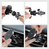 Joyroom Auto Magnetischer Halter Qi Drahtlos Induktiver Ladegerät 15W MagSafe Kompatibel für iPhone JR-ZS240 - Schwarz