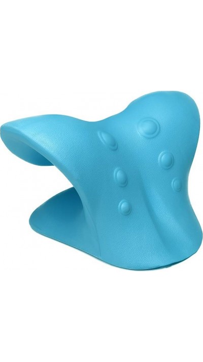 Support cervical pour la relaxation locale et le massage des cervicales en plastique rigide - Bleu