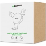 Ugreen LP130 40907 Gravity Smartphone Halterung Auto Lüftungsschlitz - Silber