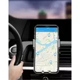 Ugreen LP130 40907 Gravity Smartphone Halterung Auto Lüftungsschlitz - Silber