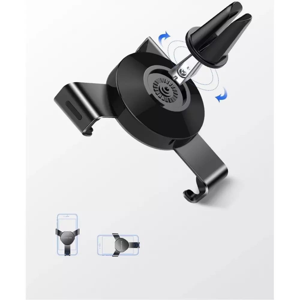 Ugreen LP130 40907 Gravity Smartphone Halterung Auto Lüftungsschlitz - Silber