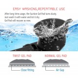 Universal-Handyhalter mit Saugnapf-System aus Silikon, 360 Grad drehbar, Clip