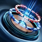 Joyroom Auto-Handyhalter mit Qi 15W Induktiv-Ladegerät, USB-C, MagSafe-kompatibel für Lüftung - Schwarz