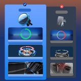 Joyroom Auto-Handyhalter mit Qi 15W Induktiv-Ladegerät, USB-C, MagSafe-kompatibel für Lüftung - Schwarz