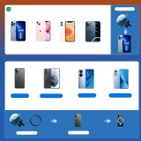 Joyroom Auto-Handyhalter mit Qi 15W Induktiv-Ladegerät, USB-C, MagSafe-kompatibel für Lüftung - Schwarz