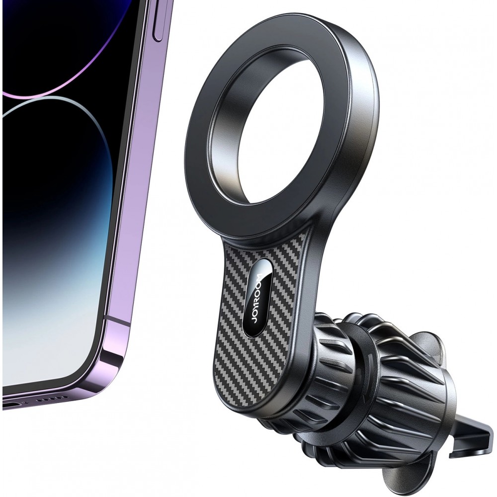 Magnetischer Auto Halter Carbon Look für iPhone mit MagSafe Joyroom JR-ZS355 Handyhalterung Smartphone Halterung - Schwarz