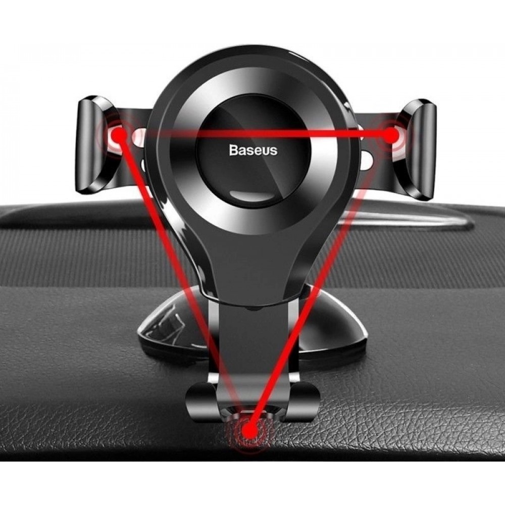 Baseus Osculum SUYL-XP01 Universeller Handyhalter für Auto - Windschutzscheibe oder Armaturenbrett - Schwarz