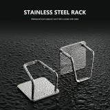 Edelstahl Schwamm- und Geschirrhalter für Spülbecken, Küche & Badezimmer - Silber